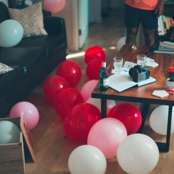 assorterd-color balloons